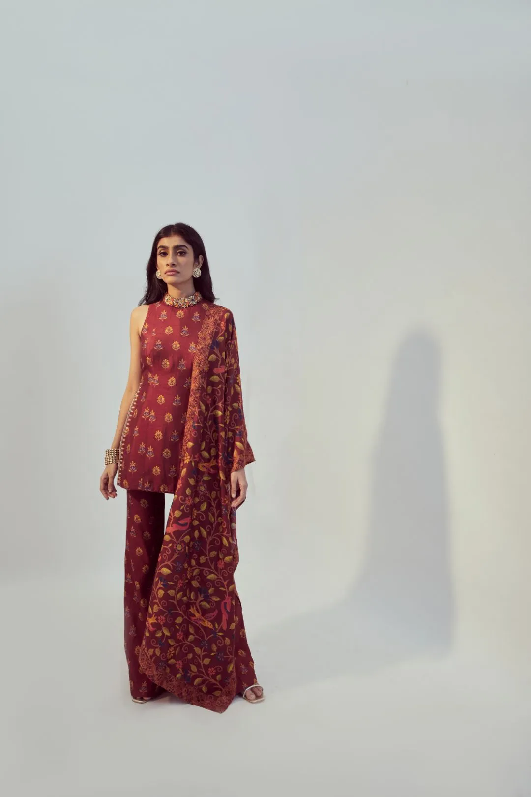 Maroon Kurta Set