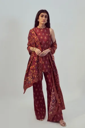 Maroon Kurta Set