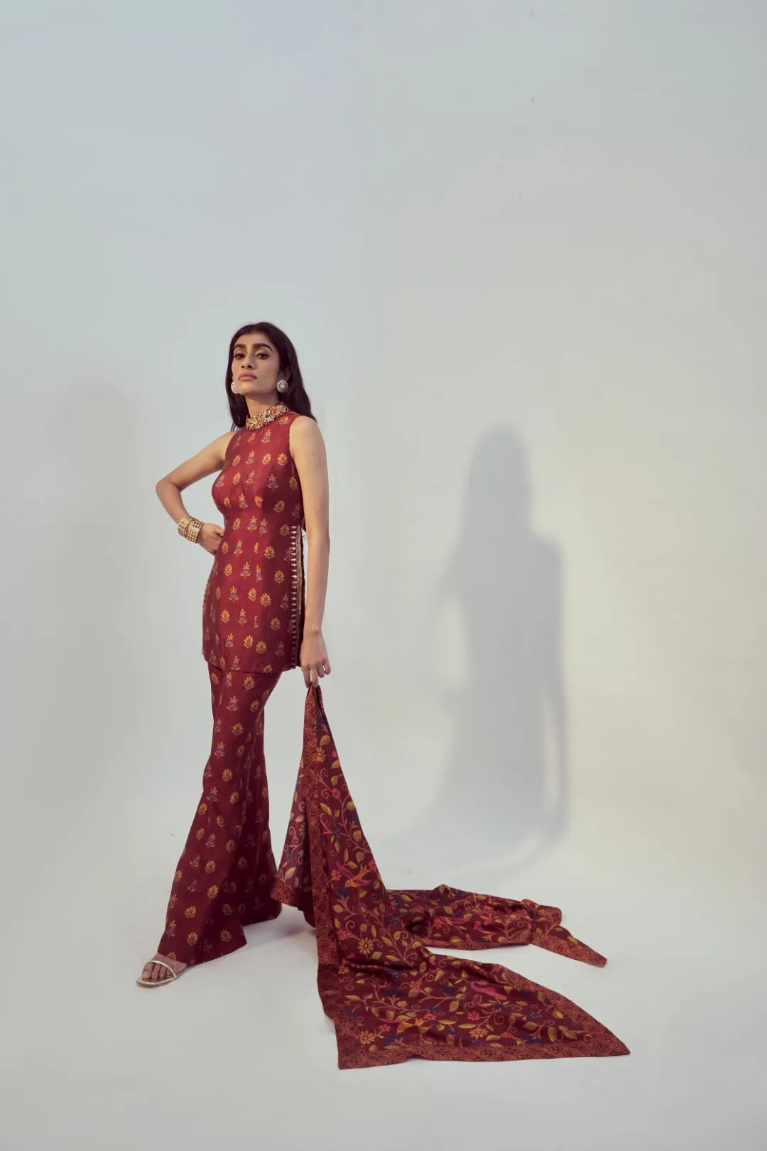 Maroon Kurta Set