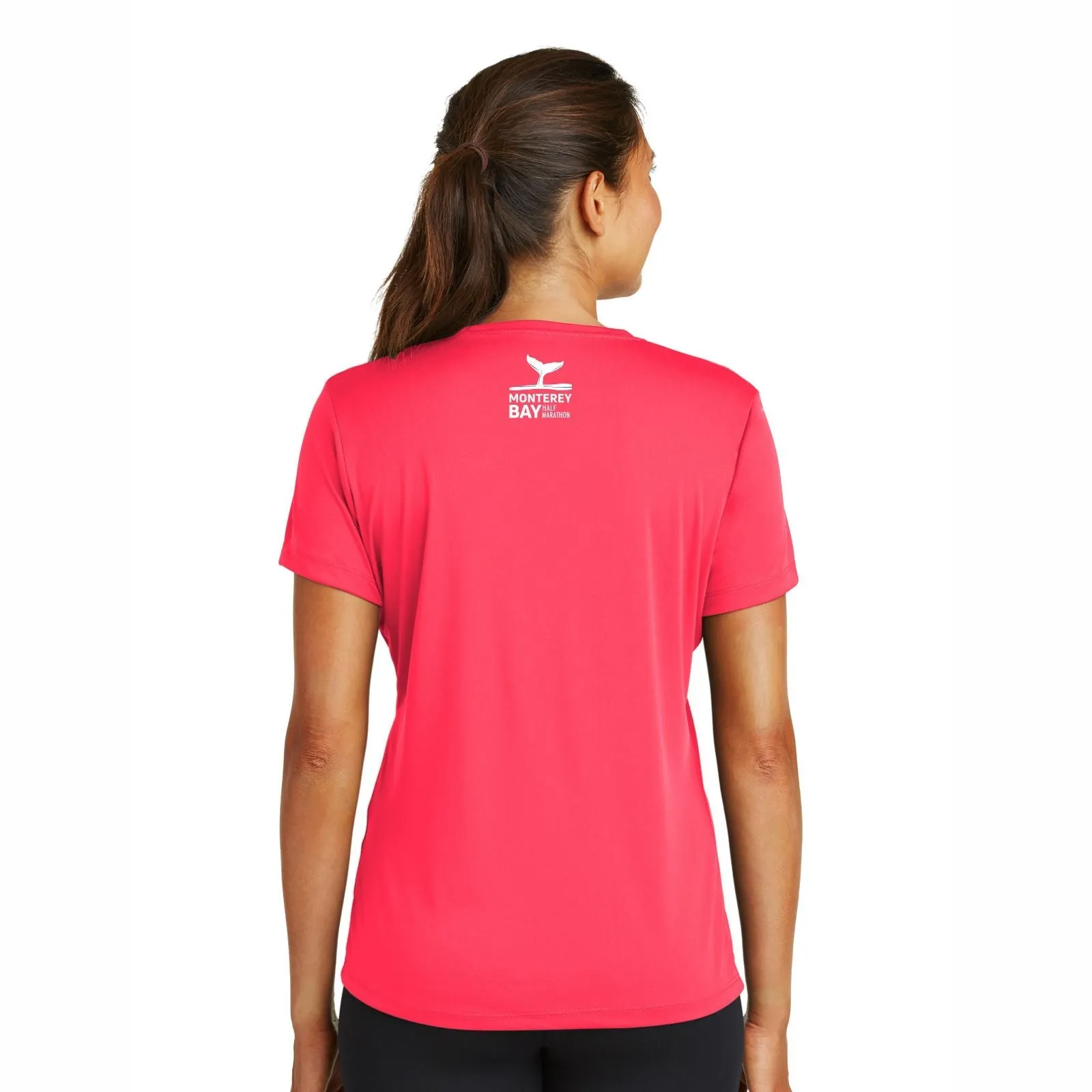 MBH Women's Tech Tee -Hot Coral- In Training