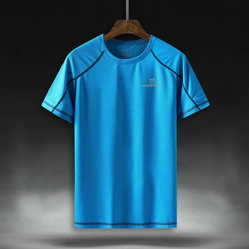 Men Quick Dry Short Sleeve Running T Shirt