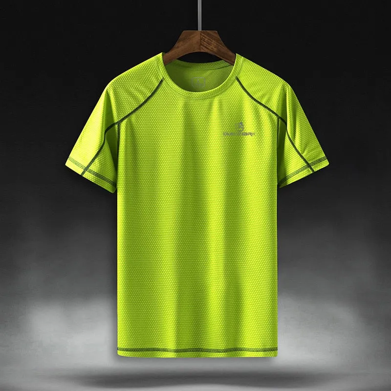 Men Quick Dry Short Sleeve Running T Shirt