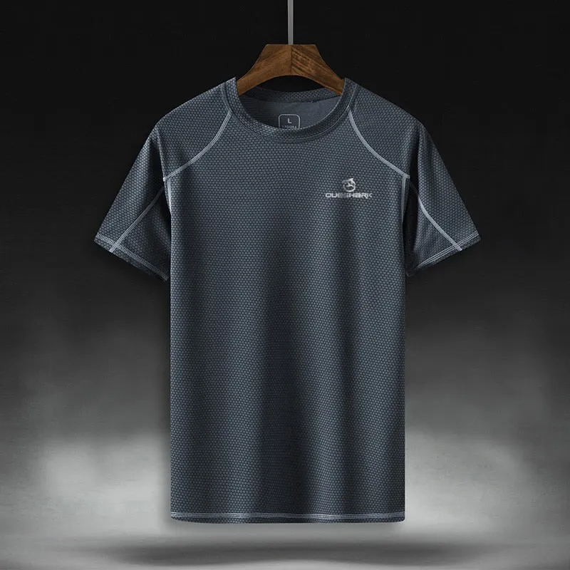 Men Quick Dry Short Sleeve Running T Shirt