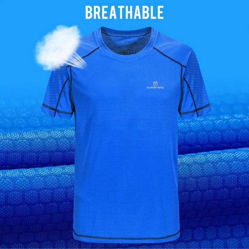 Men Quick Dry Short Sleeve Running T Shirt