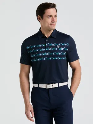 Men's Engineered Cocktail Novelty Golf Polo Shirt