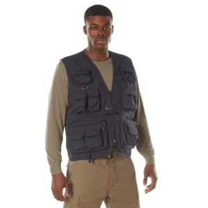 Midnight Navy Blue - Fishing and Travel Vest 17 Pockets
