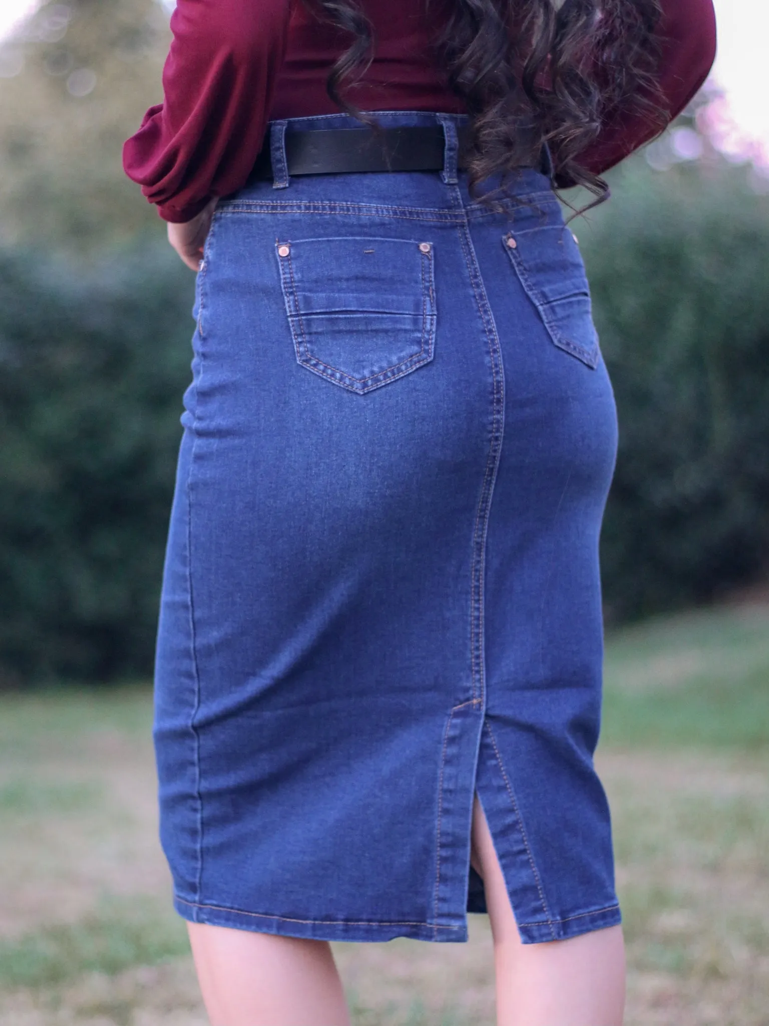 Mila Denim Skirt - Dark Wash