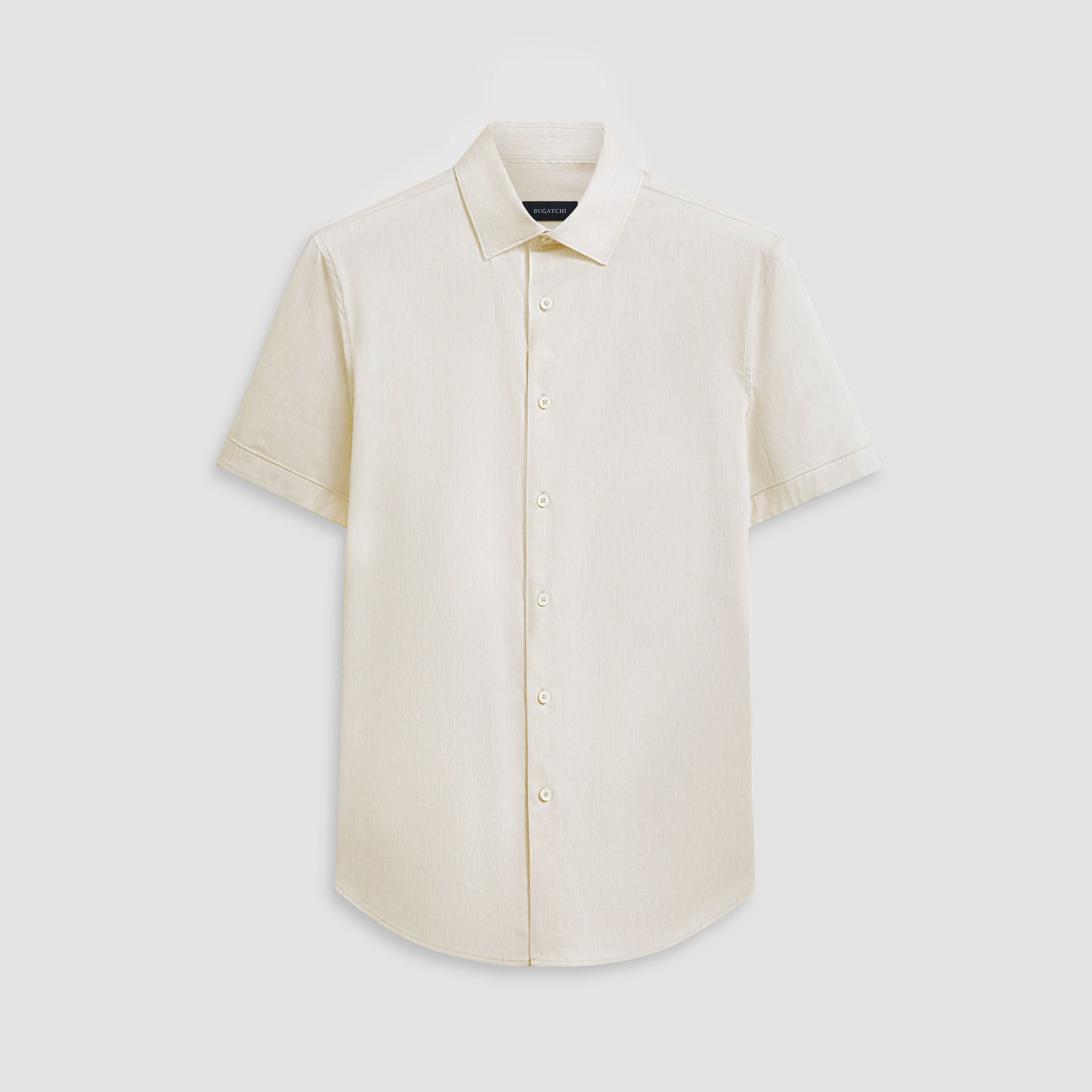 Miles Chambray Print OoohCotton Short Sleeve Shirt