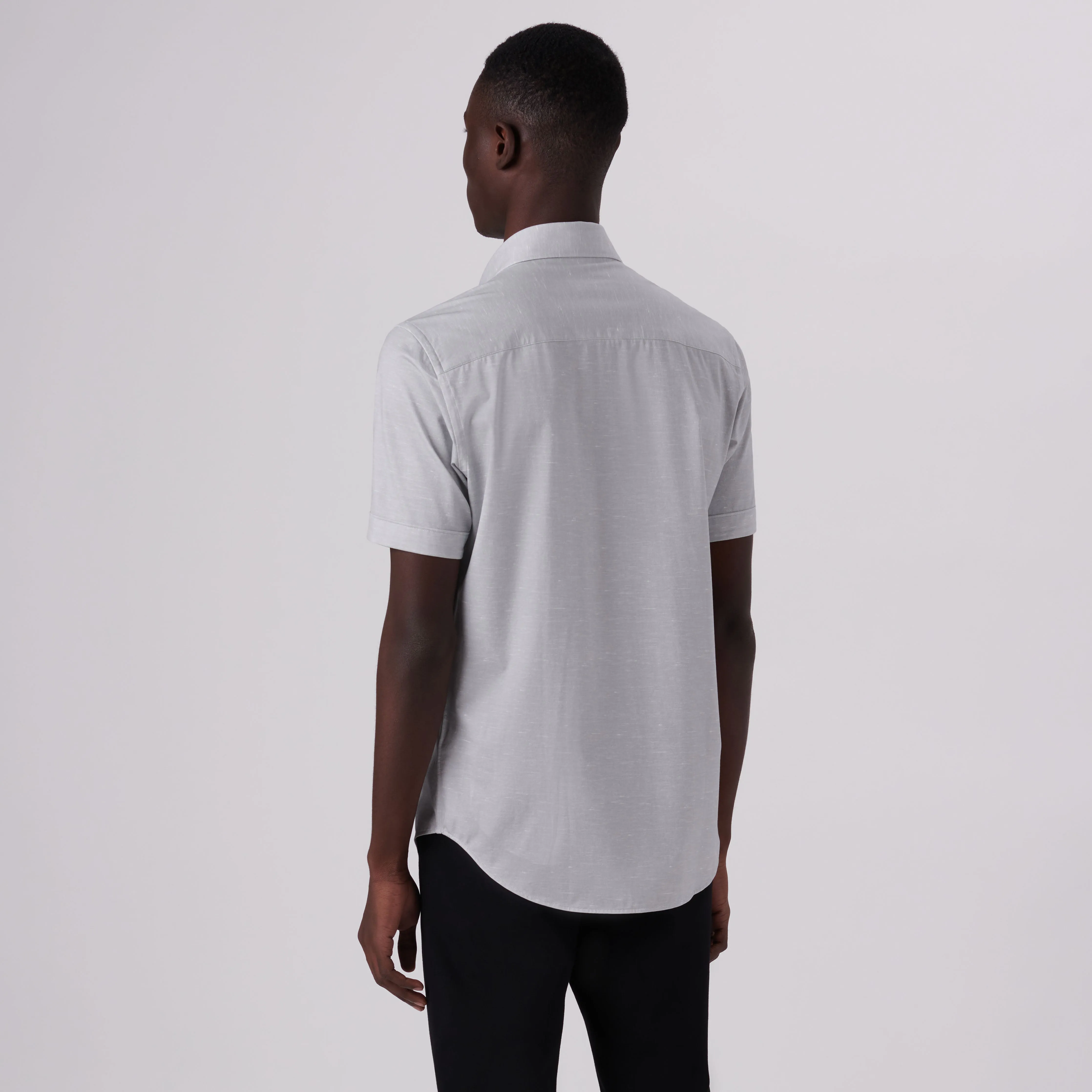 Miles Heather Print OoohCotton Short Sleeve Shirt