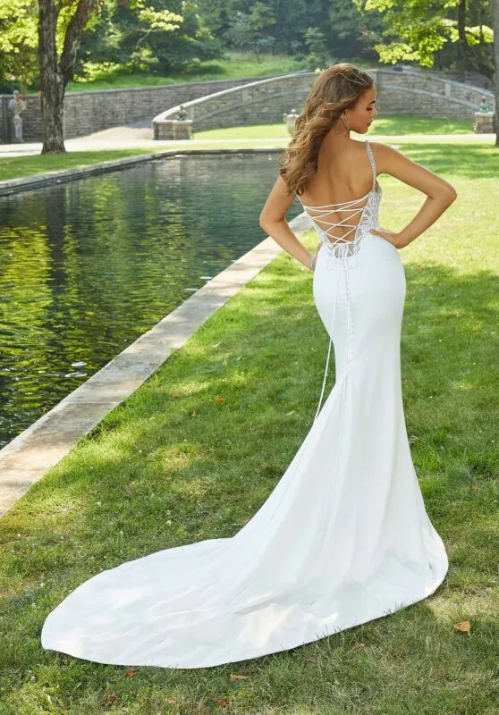 Mori Lee Size 8 Ivory/Honey 6967 Drita Gown