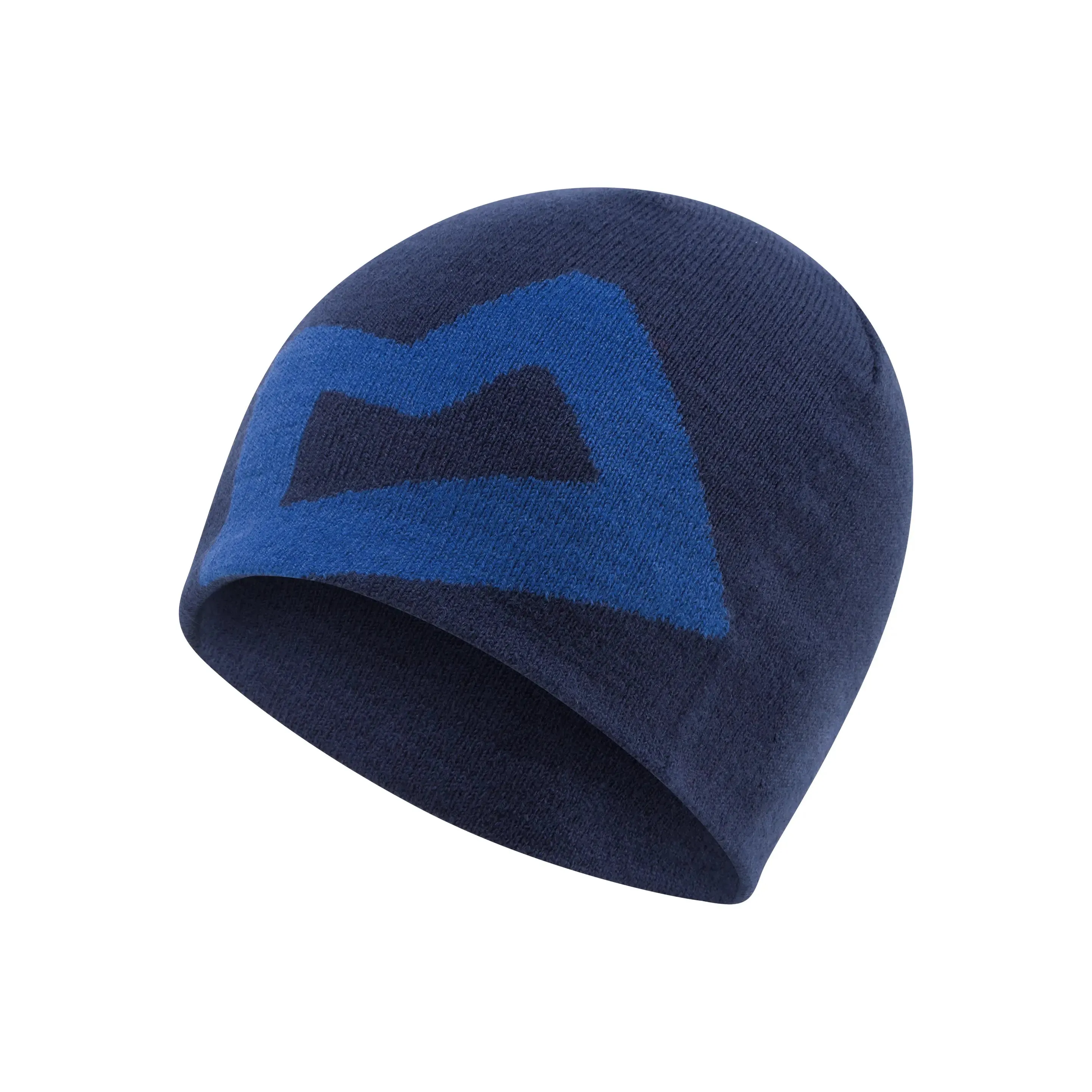 Mountain Equipment Branded Knitted Beanie Hat - Medieval/Lapis Blue