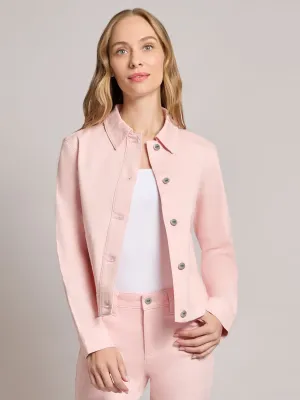 Petite Patch Pocket Denim Jacket, Petal Pink