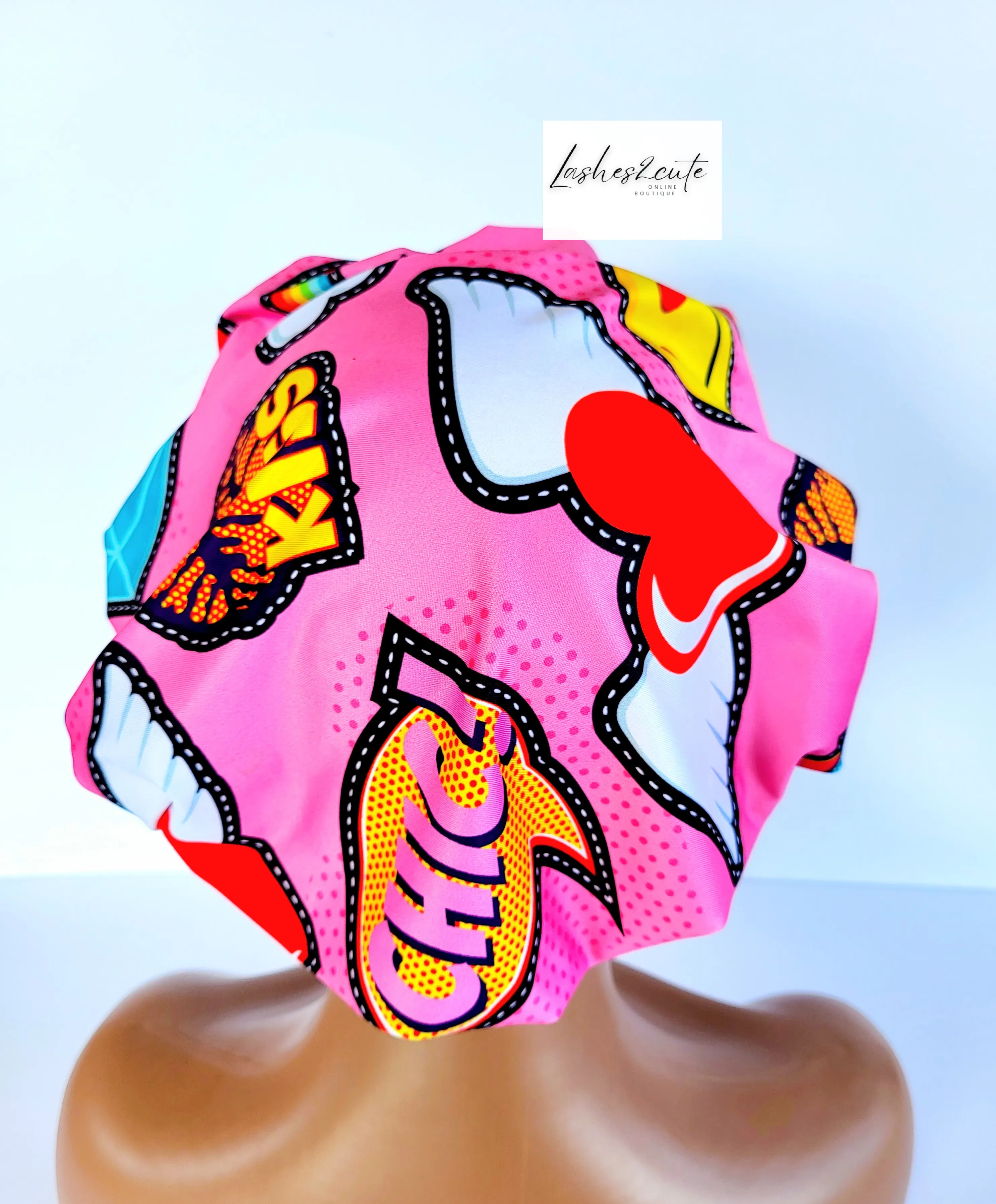 PINK CHIC Tight Fitted Single Layer Hair Bonnet