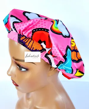 PINK CHIC Tight Fitted Single Layer Hair Bonnet