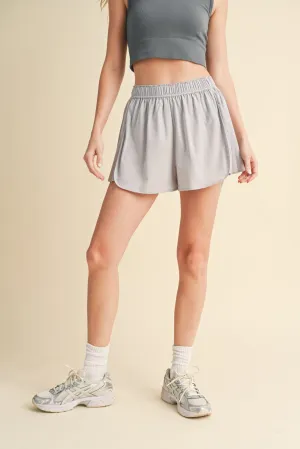 Pleated Side Active Short By Wishlist | Stone