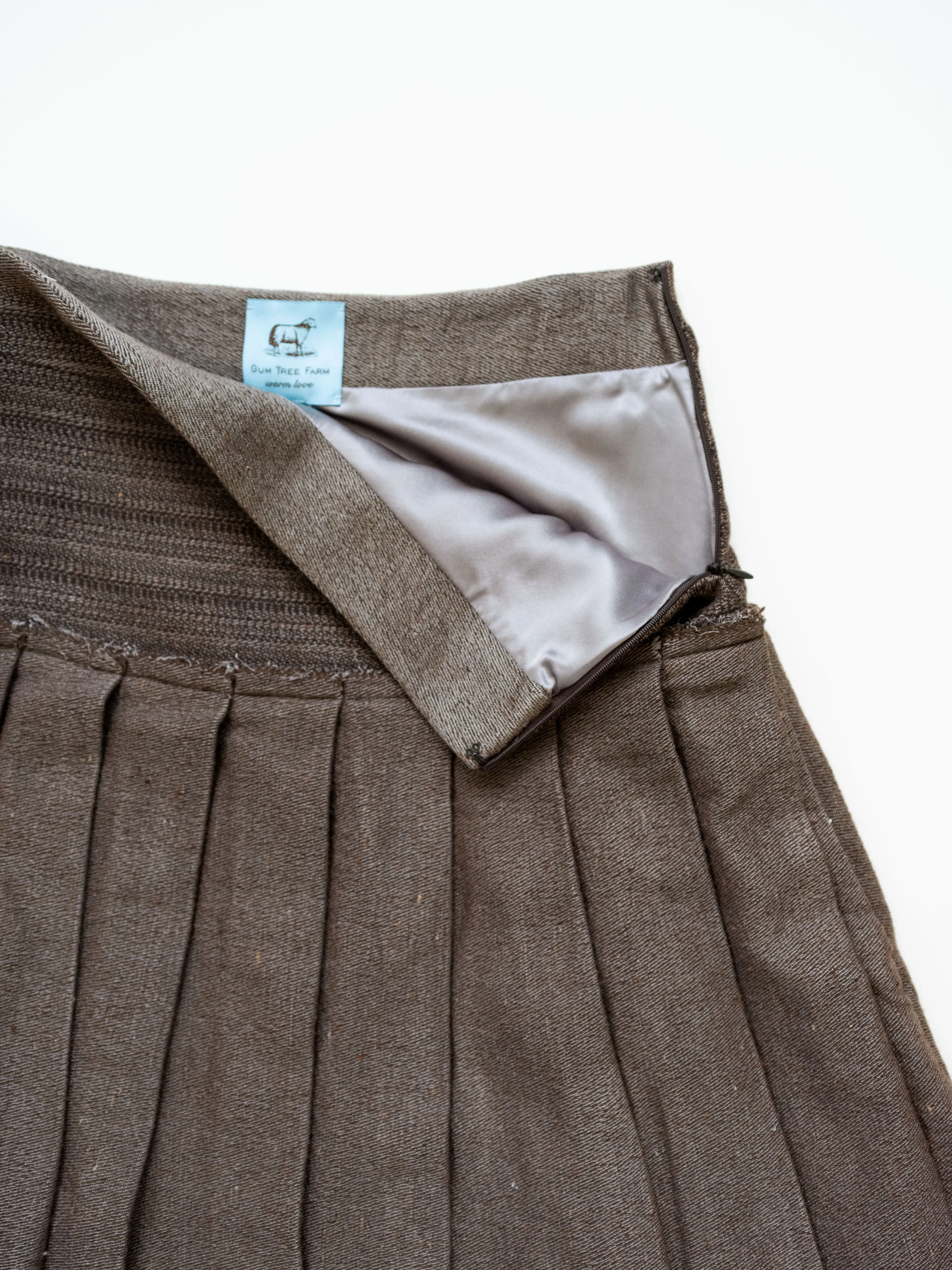 Pleated Skirt in Wool
