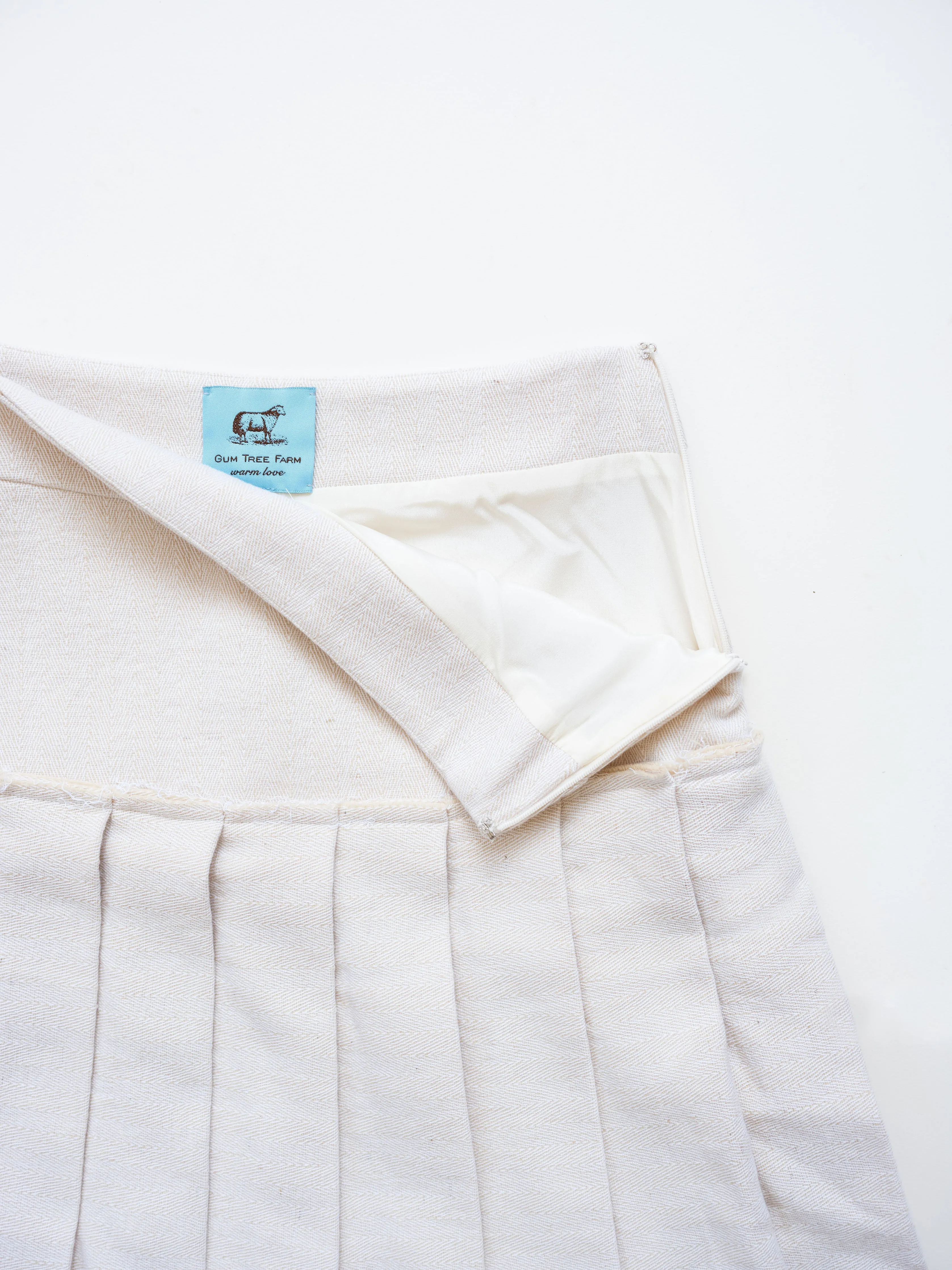 Pleated Skirt in Wool