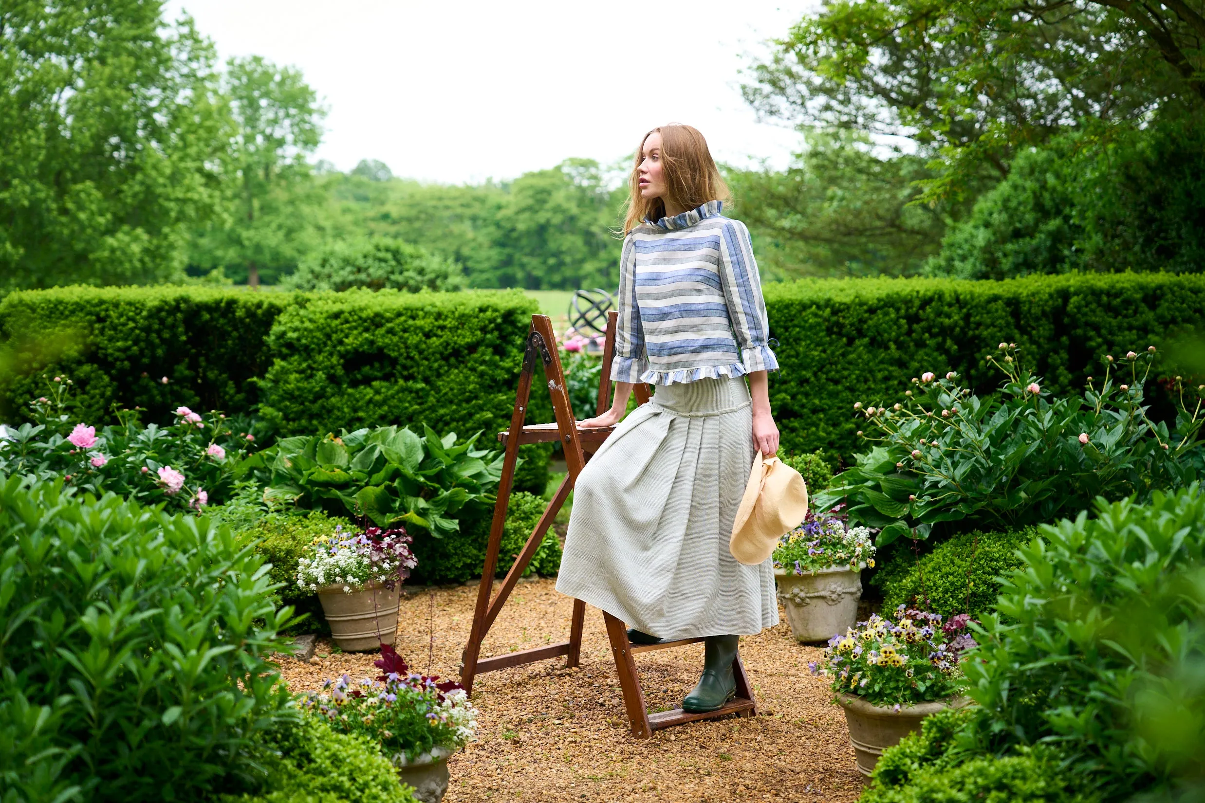 Pleated Skirt in Wool
