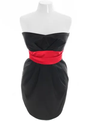 Plus Size Diva Sexy Red Tube Event Dress