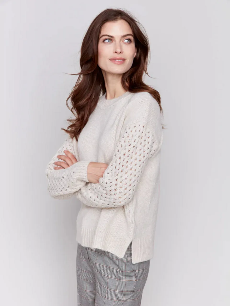 Plushy Net Stitch Sweater