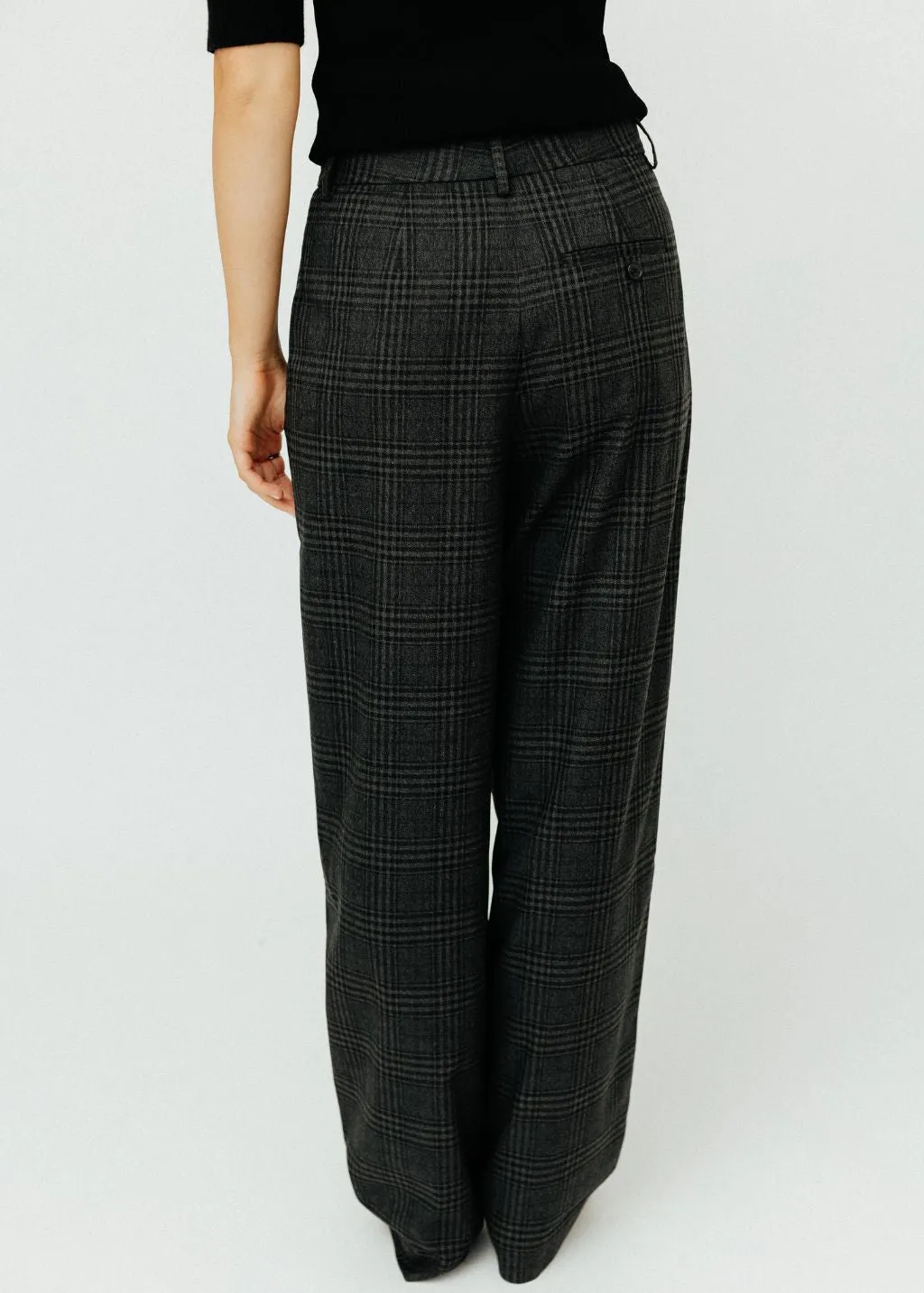 Proenza Schouler Eleanor Pant in Grid Flannel