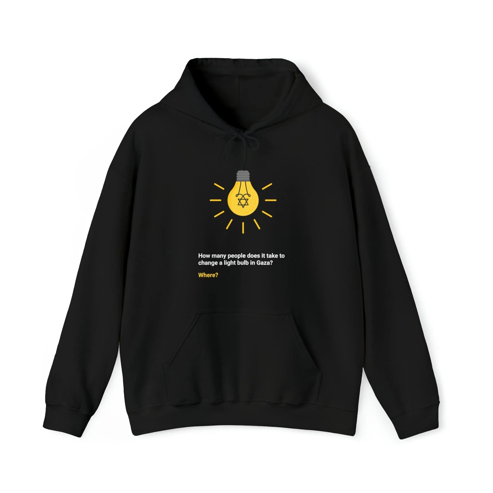 "Light Bulb" Black Custom Unisex Hoodie