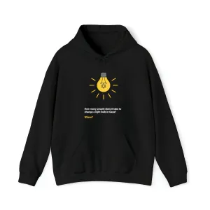 "Light Bulb" Black Custom Unisex Hoodie