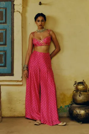 Rani pink crop top   pants