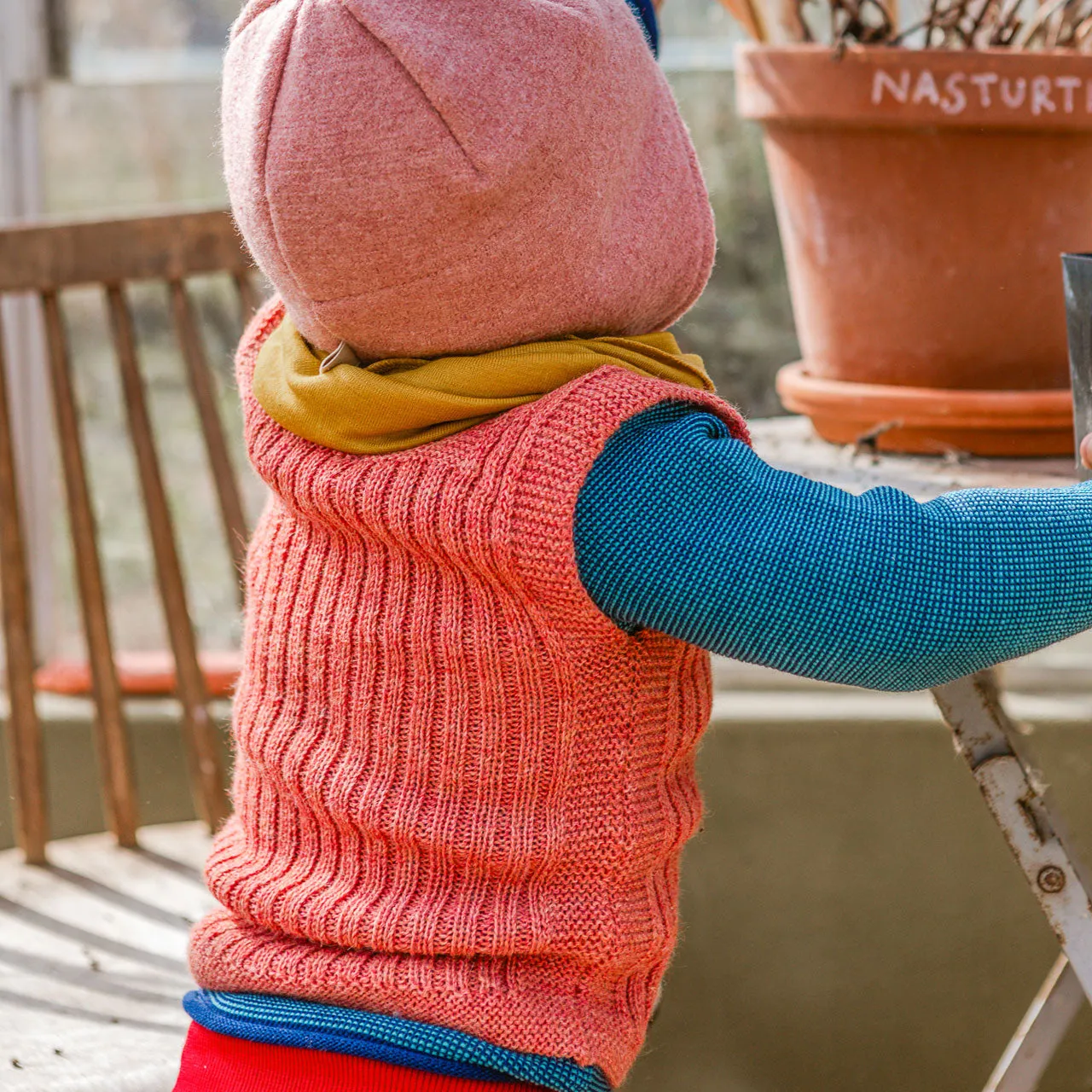Rico Vest - 100% Baby Alpaca - Ecru (9-18m) *Last ones