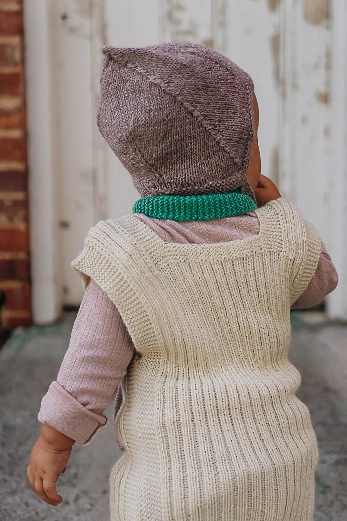 Rico Vest - 100% Baby Alpaca - Ecru (9-18m) *Last ones