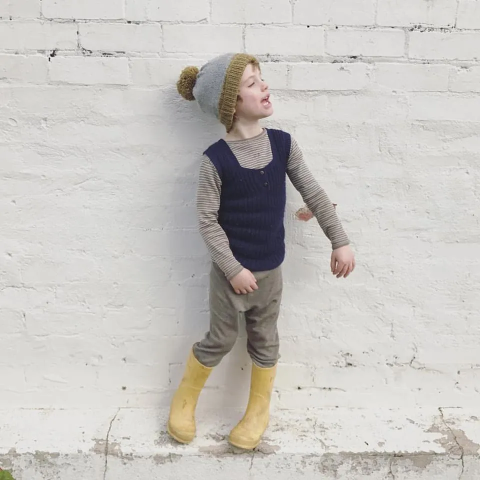 Rico Vest - 100% Baby Alpaca - Ecru (9-18m) *Last ones