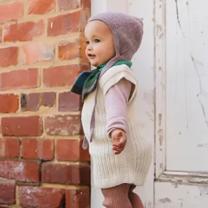 Rico Vest - 100% Baby Alpaca - Ecru (9-18m) *Last ones