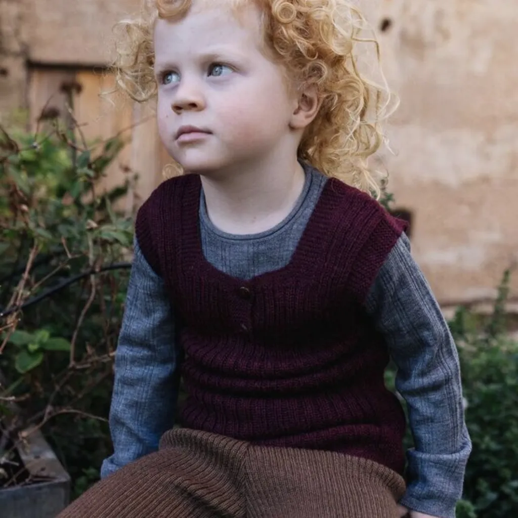 Rico Vest - 100% Baby Alpaca - Ecru (9-18m) *Last ones