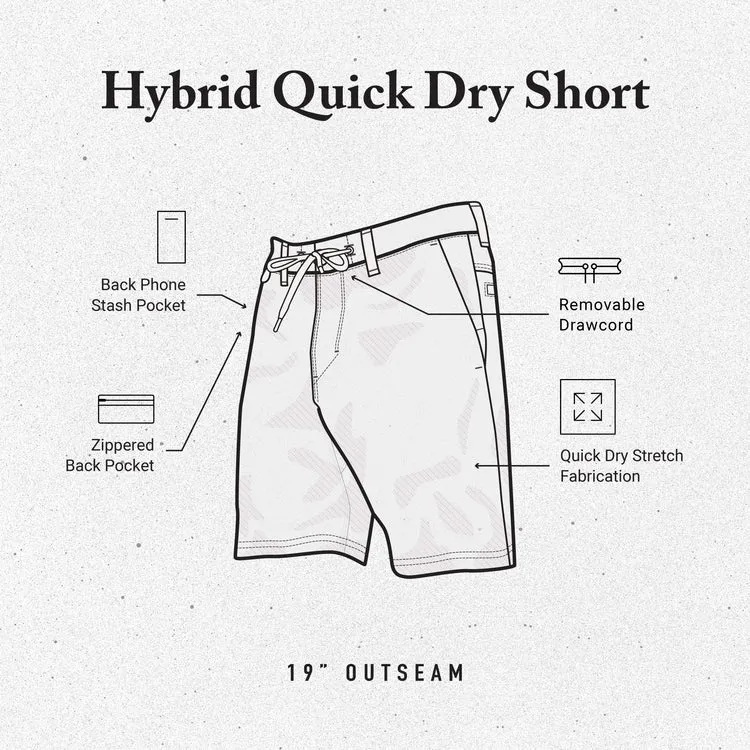 Roark Hybro Hybrid Shorts 18.5" Black
