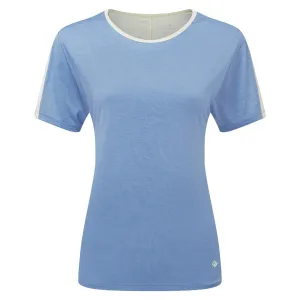 Ronhill Tech Glide Short Sleeve Tee (Womens) - Lake Blue Marl/Vanilla