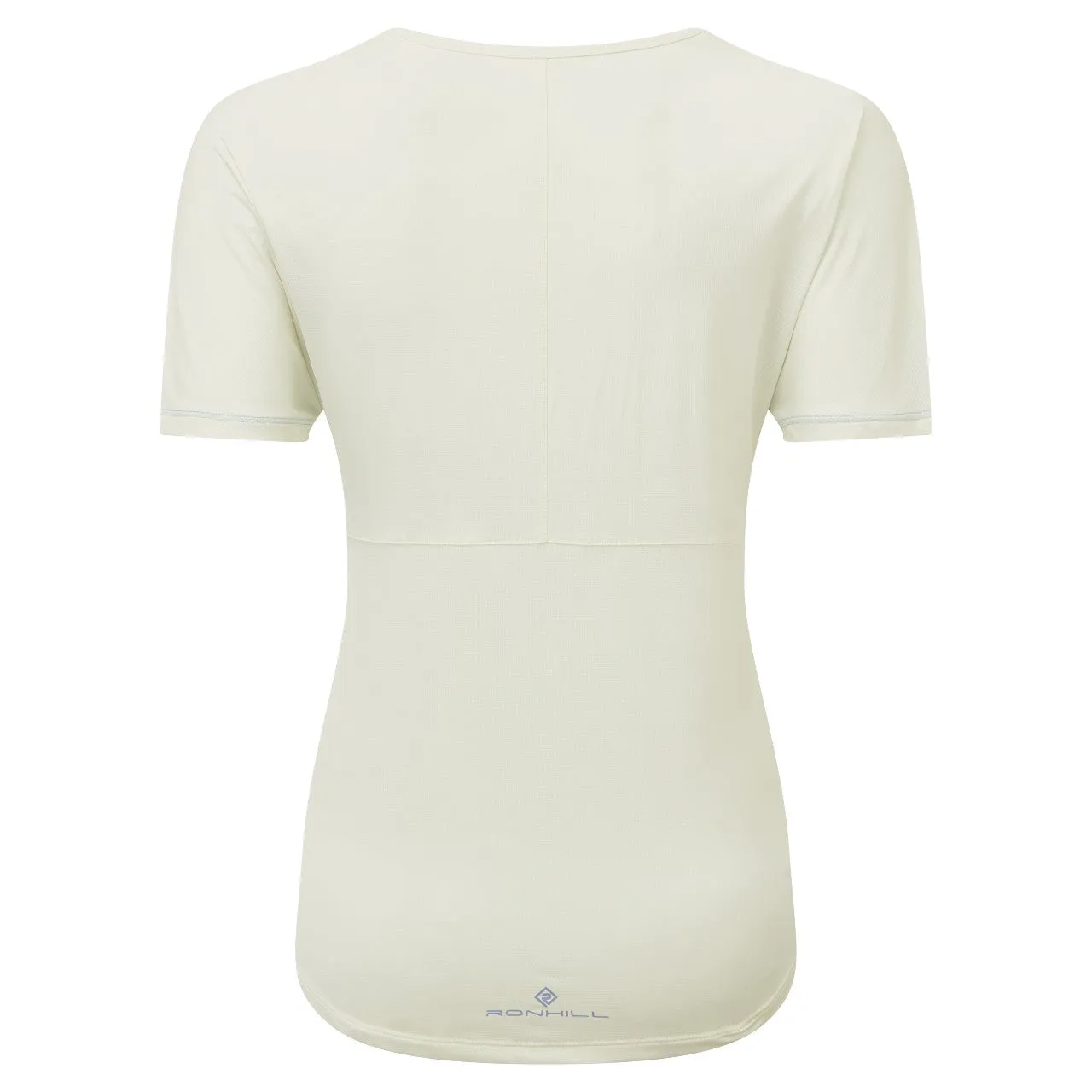 Ronhill Tech Glide Short Sleeve Tee (Womens) - Lake Blue Marl/Vanilla