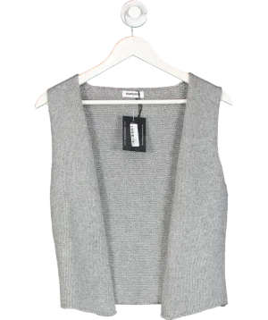 Rumoured Grey Knitted Waistcoat UK S