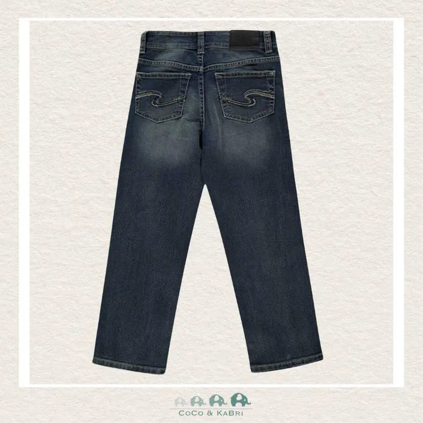 Silver Jeans: Garrett Boys Loose Fit Denim - Dark Wash