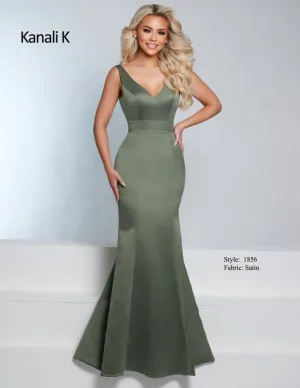 Size 12 Kanali K 1856 Evergreen Bridesmaid Dress