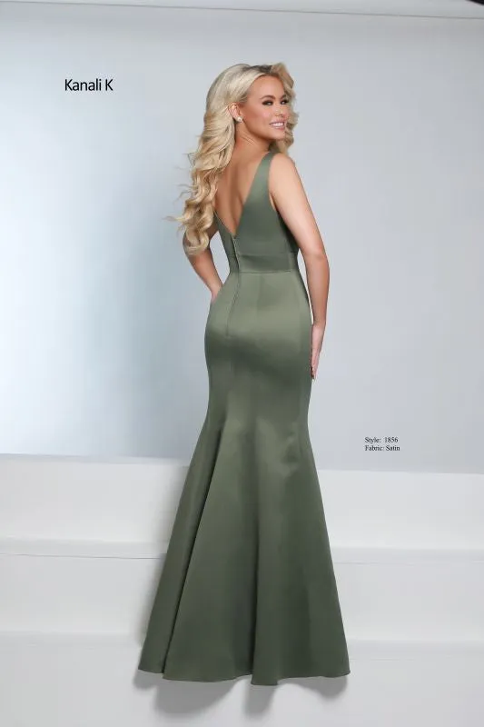 Size 12 Kanali K 1856 Evergreen Bridesmaid Dress
