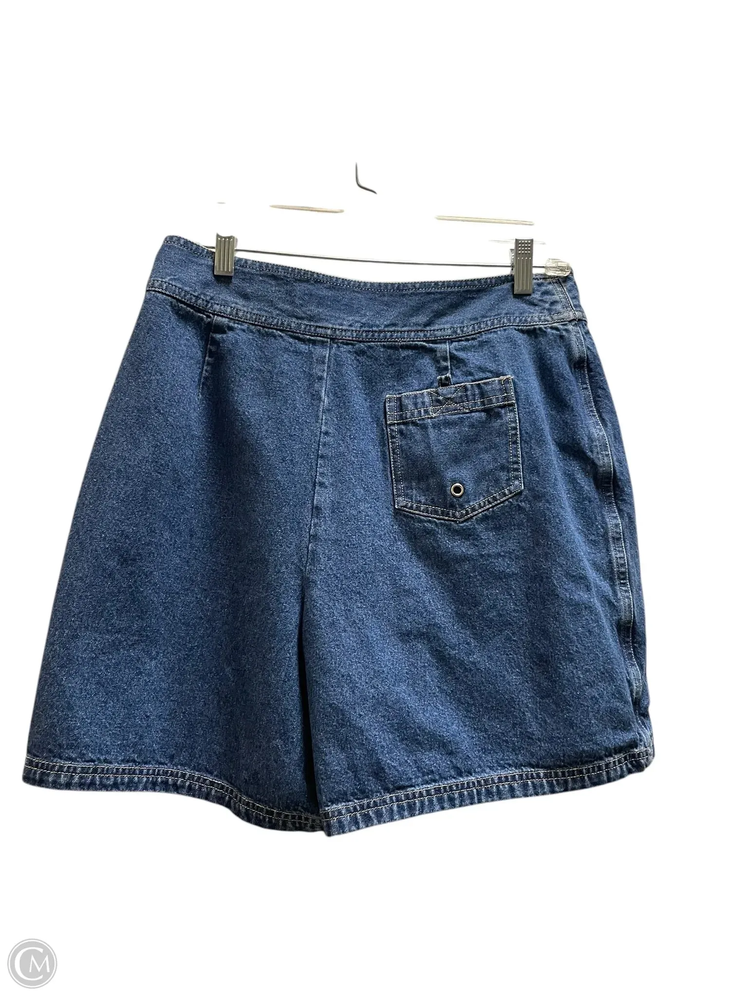 Skirt Mini & Short By Tape Measure In Blue Denim, Size: 12