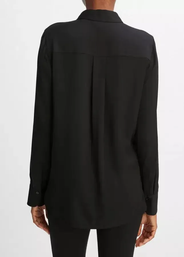 Slim Fitted Blouse in Black