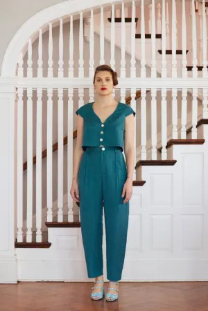 Sophia Pant in Linen Blend