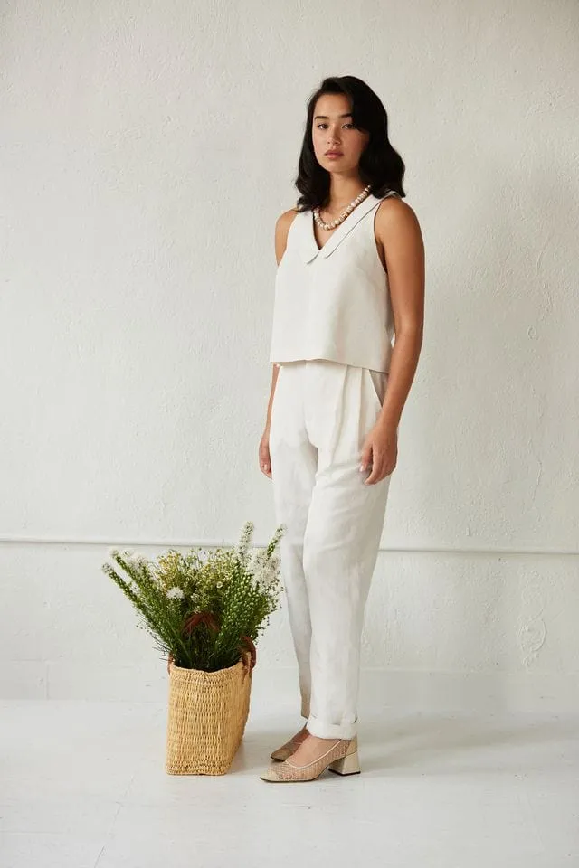 Sophia Pant in Linen Blend