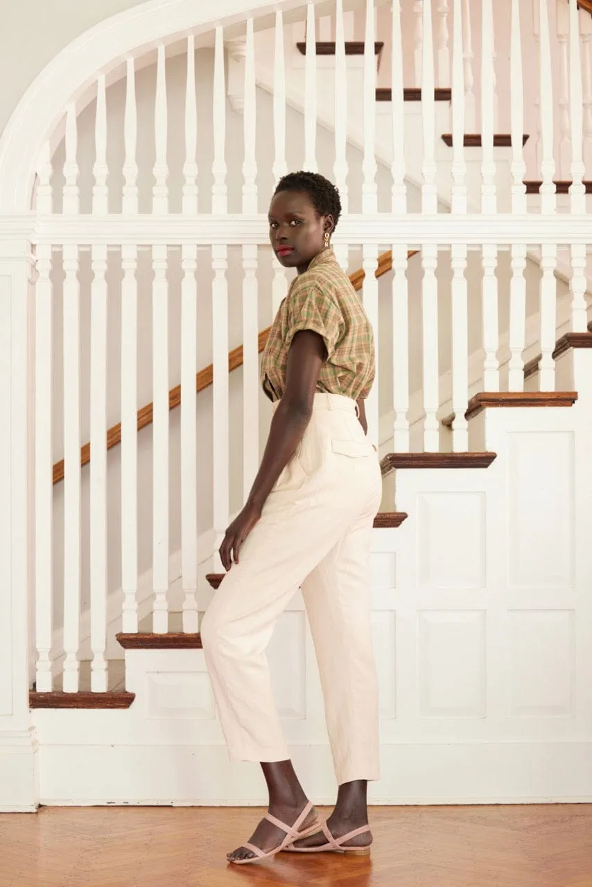 Sophia Pant in Linen Blend