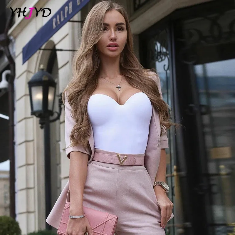 Spaghetti Strap Sleeveless Bodycon One Piece Suit