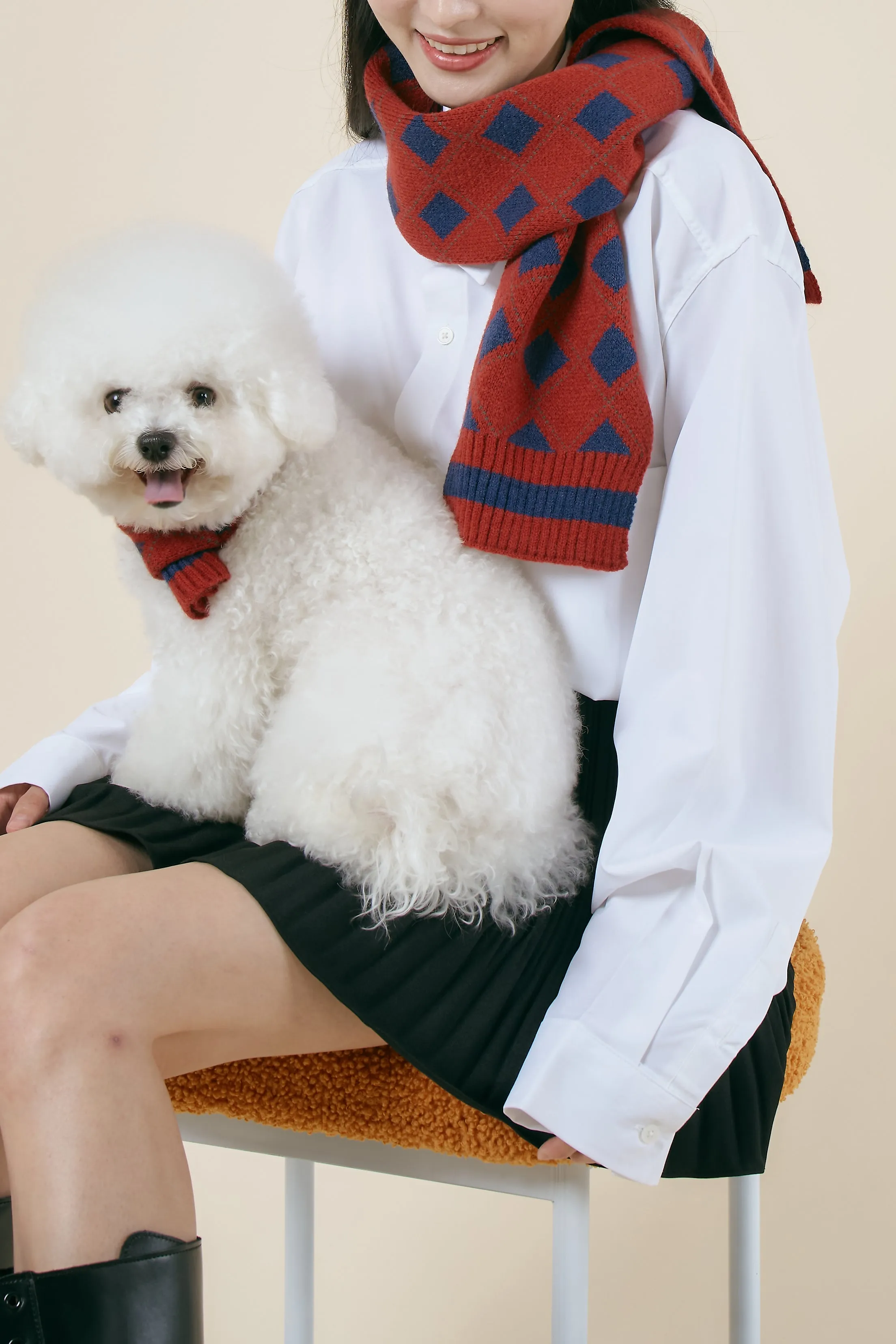 [STORETS X COSONNE] Knitted Pet Neck Scarf(for pet)