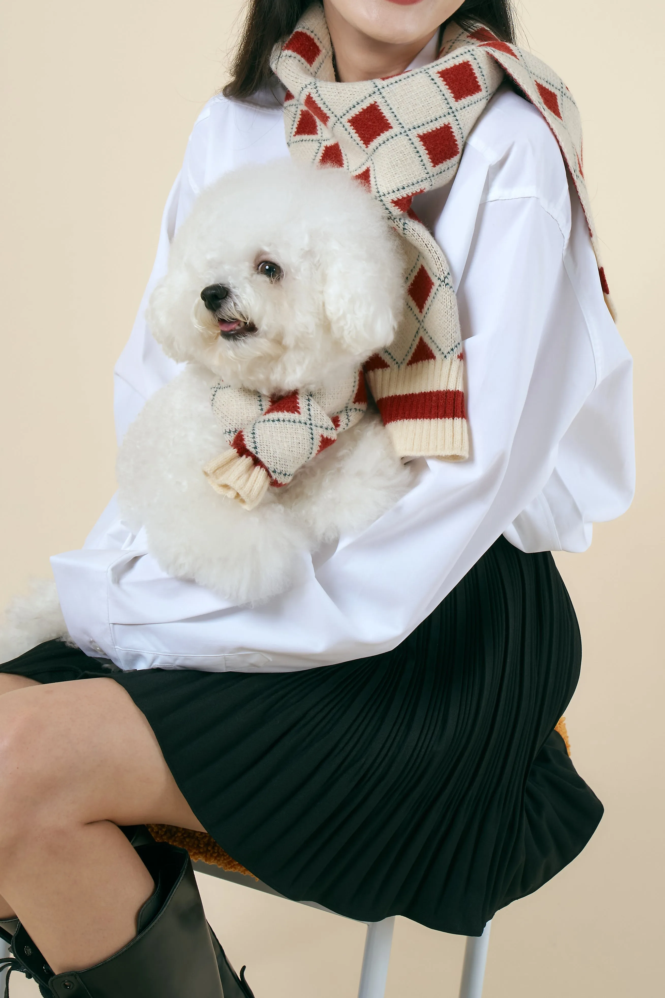 [STORETS X COSONNE] Knitted Pet Neck Scarf(for pet)
