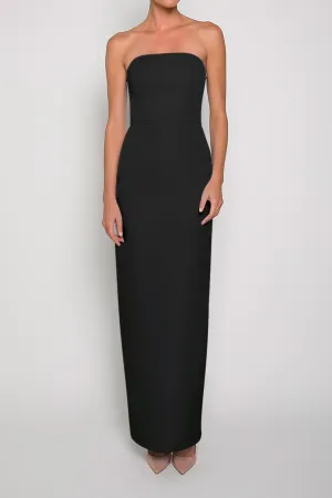 Strapless Silk Faille Column Gown