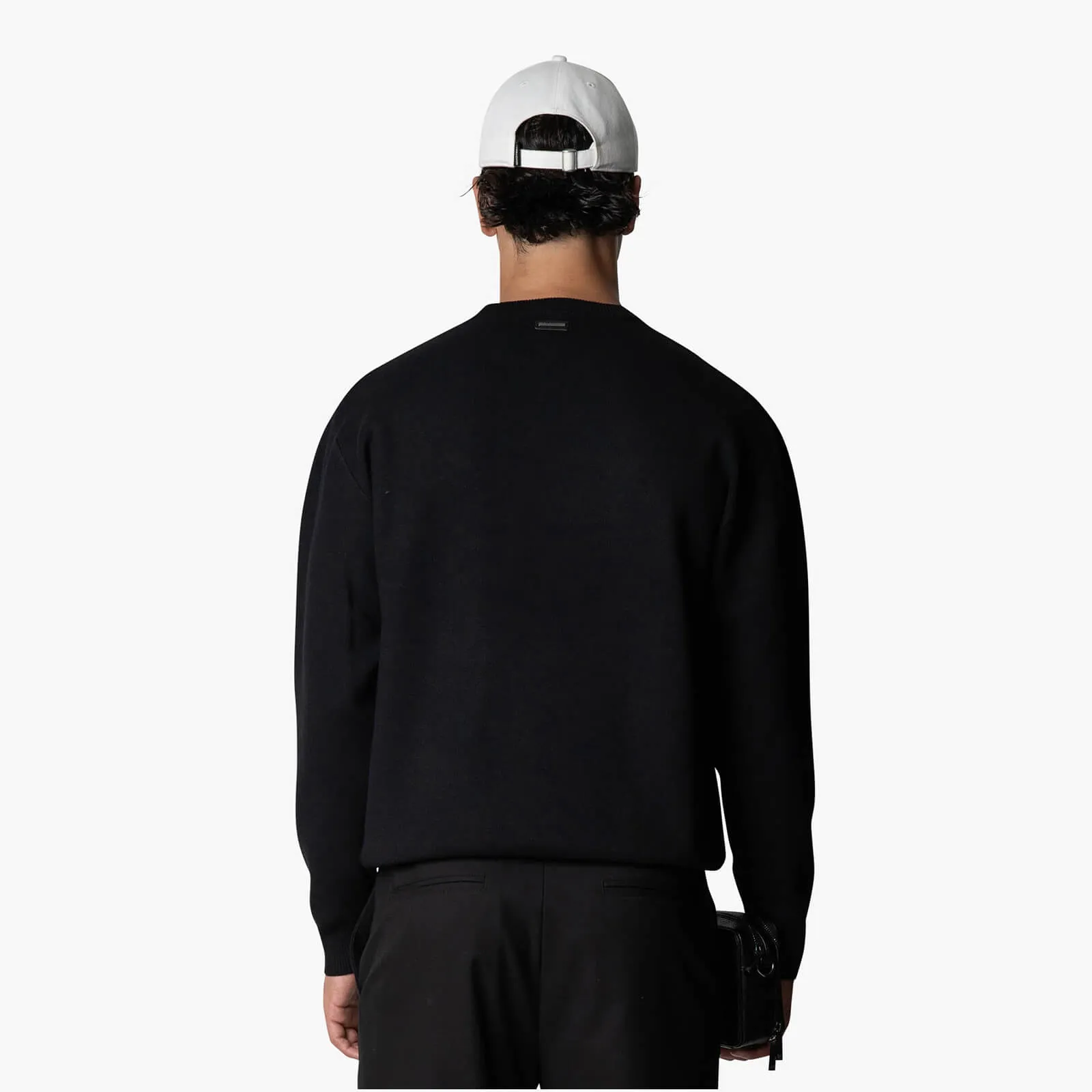 STUDIOS KNITTED CREWNECK | BLACK/WHITE